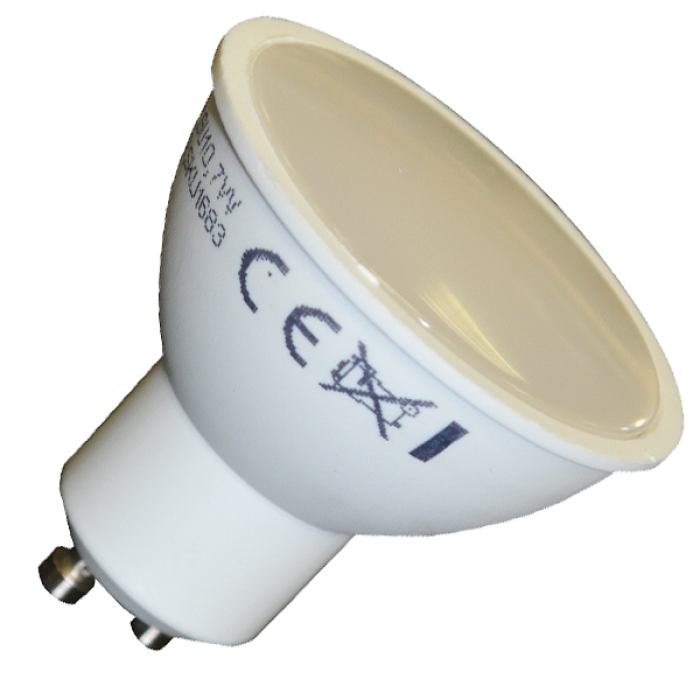LED žiarovka GU10 7W teplá biela