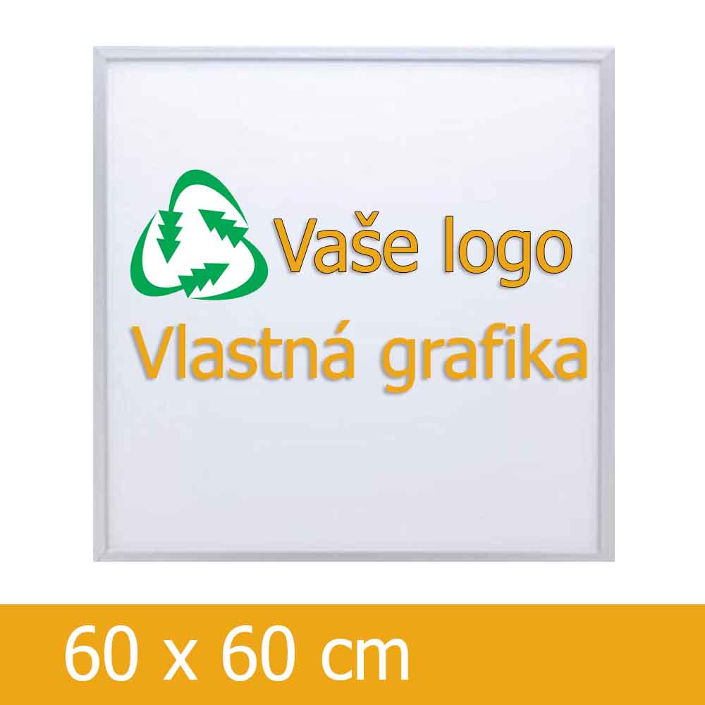 LED stropný panel s logom  – fotkou na mieru 600x600 mm 48W 