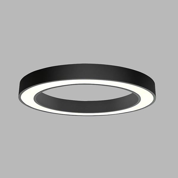 Stropné LED svietidlo Saturn čierne priemer 60cm, možnosť stmievať