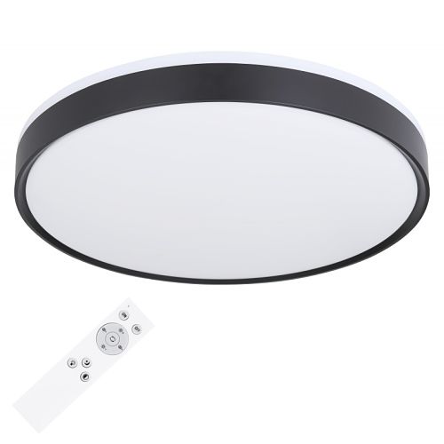 LED stropné svietidlo čierne – stmievateľné - Ø50cm - SONNY