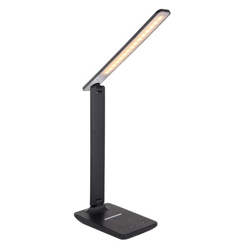 LED stolná lampička dotyková - 5W - 3 stupne jasu -  čierna farba
