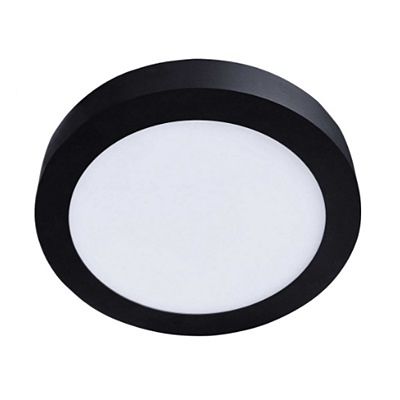 Stropné LED svietidlo FENIX R ČIERNE kruh - Ø 170mm - 12W