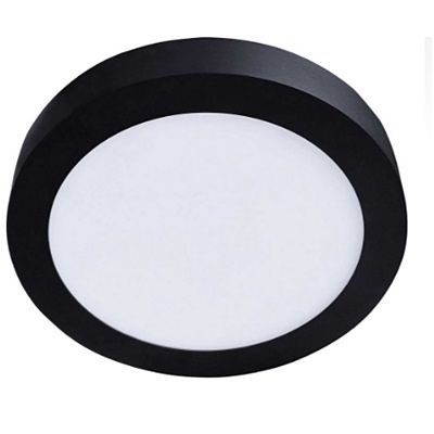 Stropné LED svietidlo FENIX R ČIERNE kruh - Ø 225mm - 18W