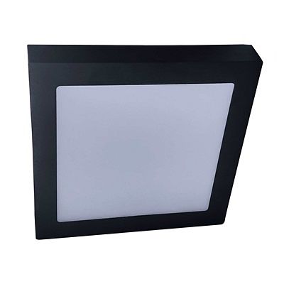 Stropné LED svietidlo FENIX S ČIERNE štvorec - 225x225mm - 18W