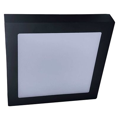 Stropné LED svietidlo FENIX S ČIERNE štvorec - 298x298mm - 24W
