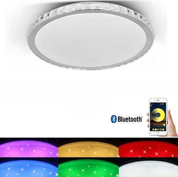 LED stropné svietidlo RGB – stmievateľné - zmena farby svetla – bluetooth - 72W
