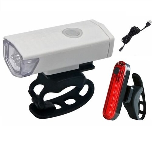 svetlá na bicykel - sada osvetlenia predné a zadné cyklo svetlo nabíjateľné USB