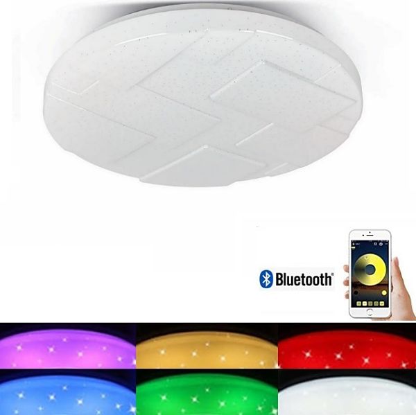 LED stropné svietidlo RGB – stmievateľné - zmena farby svetla – bluetooth - 72W