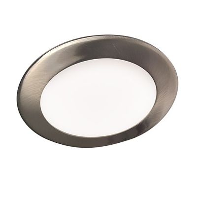 Zápustné LED svietidlo VEGA chróm kruh – teplá biela - denná biela - Ø 120mm – 6W