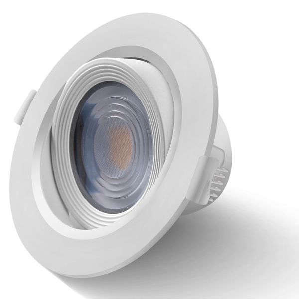 LED COB výklopné zápustné bodové svietidlo kruhové 3W 