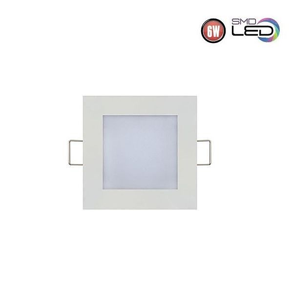 Podhľadové LED svietidlo zapustené panel slim, 118x118 mm, 270 lm, 6W
